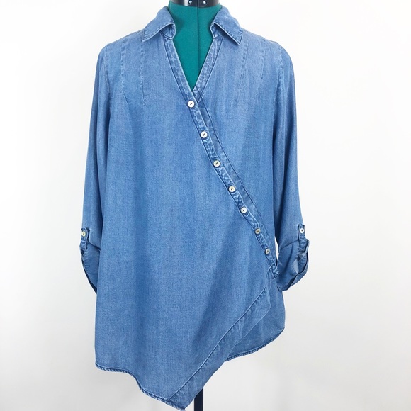 Soft Surroundings Tops - NWOT Soft Surroundings Soft Crossover-Front Tunic